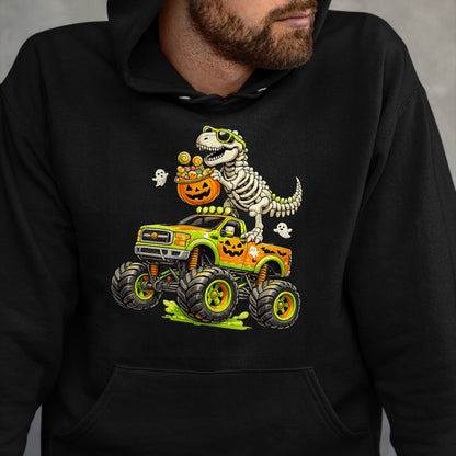 Best Dinosaur Lover Shirt, Funny Dinosaur UnisexT-Shirt/Hoodie/Sweatshirt HLT00 - Monster Truck Dinosaur Halloween Skeleton T-Rex Boys Kids T-Shirt