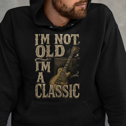Guitar Lover Shirt, Funny Guitar UnisexT-Shirt/Hoodie/Sweatshirt HLT00 - I’m Not Old I’m A Classic Shirt Vintage Guitar Music Lover T-Shirt