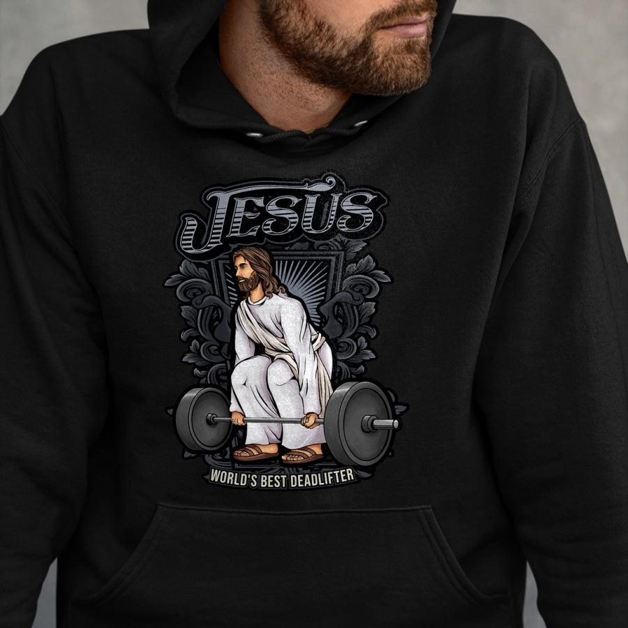 Christian Tee, Christian Faith Unisex T-Shirt/Hoodie/Sweatshirt HLT00 - Funny Jesus Christian Weight Lifting Men Women Gym Gag Gifts T-Shirt (1)