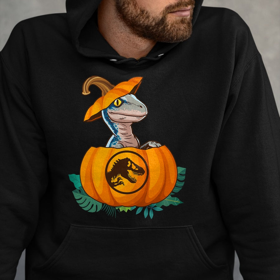 Best Dinosaur Lover Shirt, Funny Dinosaur UnisexT-Shirt/Hoodie/Sweatshirt HLT00 - Jurassic World Halloween Dinosaur Pumpkin Logo T-Shirt