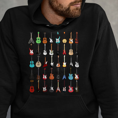 Guitar Lover Shirt, Funny Guitar UnisexT-Shirt/Hoodie/Sweatshirt HLT00 - Guitar Musical Instrument T Shirt (Rock N Roll Tee) T-Shirt