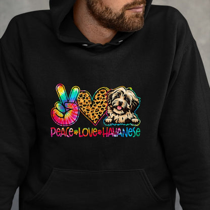 Dog Love Shirt, Dog Lover Gift T-Shirt/Hoodie/Sweatshirt HLT00 - Peace Love Rescue Dog Lover Parent Adopted Tie Dye T-Shirt