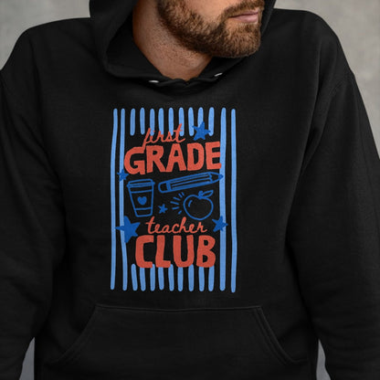 Best Student Shirt, Funny Back To School UnisexT-Shirt/Hoodie/Sweatshirt HLT00 - Retro Striped First Grade Teacher Club Crew Back to School T-Shirtack to School 2nd Grade Boys Kids T-Shirt (Copy)