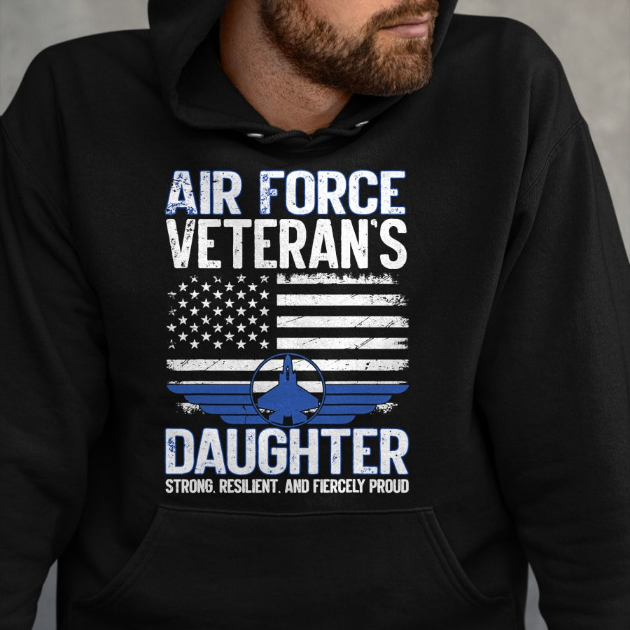 Proud Veteran Shirt, Funny Veteran UnisexT-Shirt/Hoodie/Sweatshirt HLT00 - Proud Daughter of A Air Force Veteran Daughter Veterans Day T-Shirt