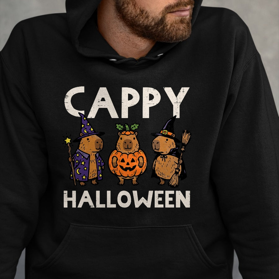 Cute Capybara Shirt, Funny Capybara Unisex T-Shirt/Hoodie/Sweatshirt HLT00 - Capybara Cappy Halloween Cute Capy Costume Men Women Kids T-Shirt