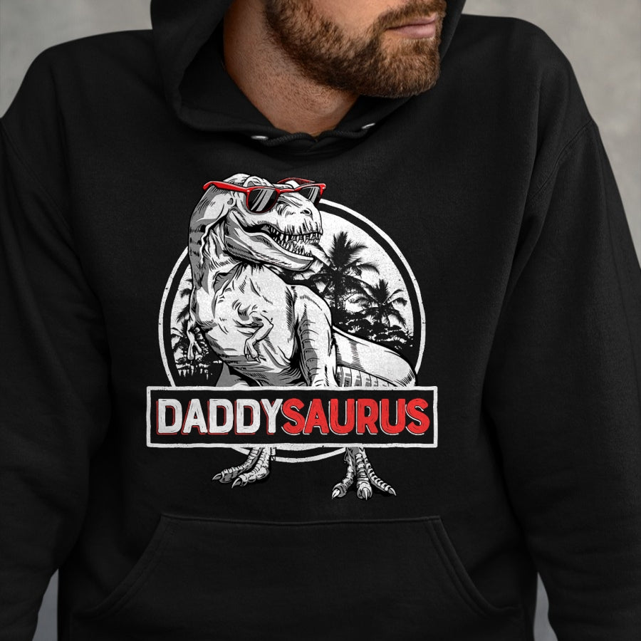 Best Dinosaur Lover Shirt, Funny Dinosaur UnisexT-Shirt/Hoodie/Sweatshirt HLT00 - Daddy Saurus T rex Dinosaur Men Father_s Day Family Matching T-Shirt