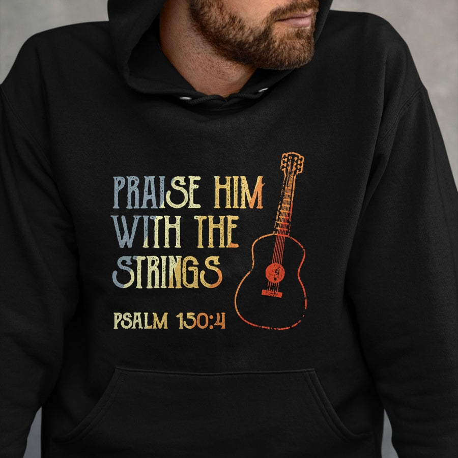 Christian Tee, Christian Faith Unisex T-Shirt/Hoodie/Sweatshirt HLT00 - Guitarist Christian Music Guitar Player Bible Verse T-Shirt