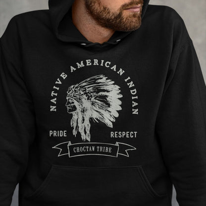 Native American T-Shirts, Vintage Native American Unisex T-Shirt/Hoodie/Sweatshirt HLT00 - Choctaw Tribe Native American Indian Pride Respect