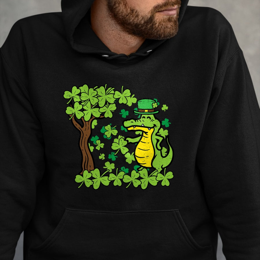 Patrick Day Shirts for Family, Funny Patrick Day shirts, st patrick's day Unisex T-Shirt/Hoodie/Sweatshirt HLT00 - St Patrick Day Alligator Shamrock Saint Pattys Men Women Kid T-Shirt