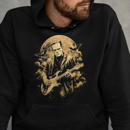 Guitar Lover Shirt, Funny Guitar UnisexT-Shirt/Hoodie/Sweatshirt HLT00 - Frankenstein Guitar Halloween Graphic T-Shirt (1)