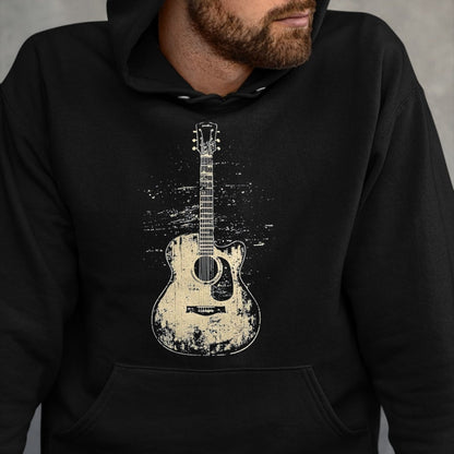 Guitar Lover Shirt, Funny Guitar UnisexT-Shirt/Hoodie/Sweatshirt HLT00 - Acoustic Guitar Player Vintage Rock Graphic T-Shirt, Men, Black, 3X-Large
