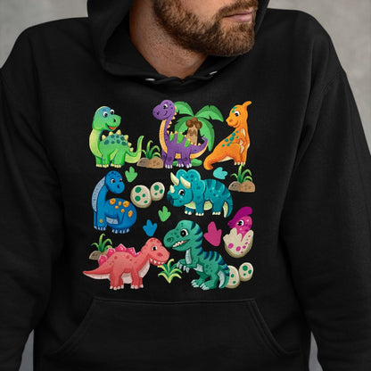 Best Dinosaur Lover Shirt, Funny Dinosaur UnisexT-Shirt/Hoodie/Sweatshirt HLT00 - Types of Dinosaurs Cute Dino Identification Girl Boy T-Shirt