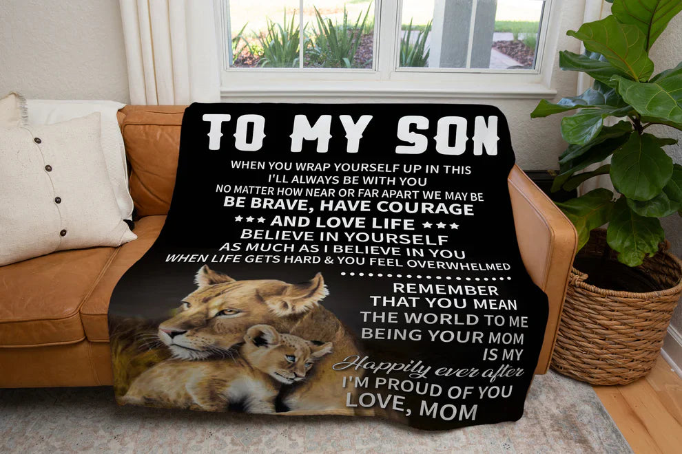 Special Gift For Your Son Blanket - From Mom
