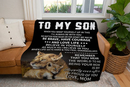 Special Gift For Your Son Blanket - From Mom
