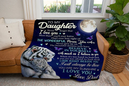 Special Gift For Your Daughter Blanket - From Dad