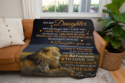 Special Gift For Your Daughter Blanket - From Dad (SKUB11-38)