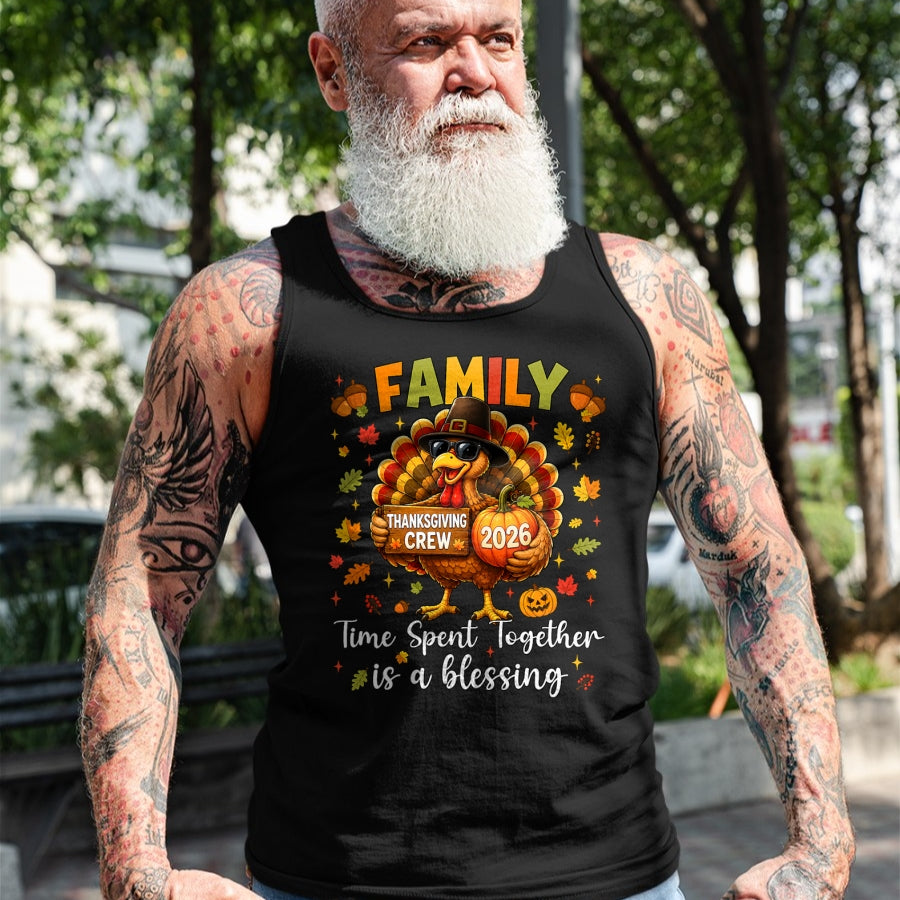 Best Thanksgiving Family Shirt , Funny Thanksgiving UnisexT-Shirt/Hoodie/Sweatshirt HLT00 - Family Thanksgiving 2026 Thanksgiving Crew Turkey Matching T-Shirt (4)