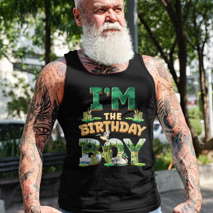Gift for Dad Shirt, Funny Dad Unisex T-Shirt/Hoodie/Sweatshirt HLT00 – Im The Birthday Boy One Lucky Duck 1st First Family Party T-Shirt