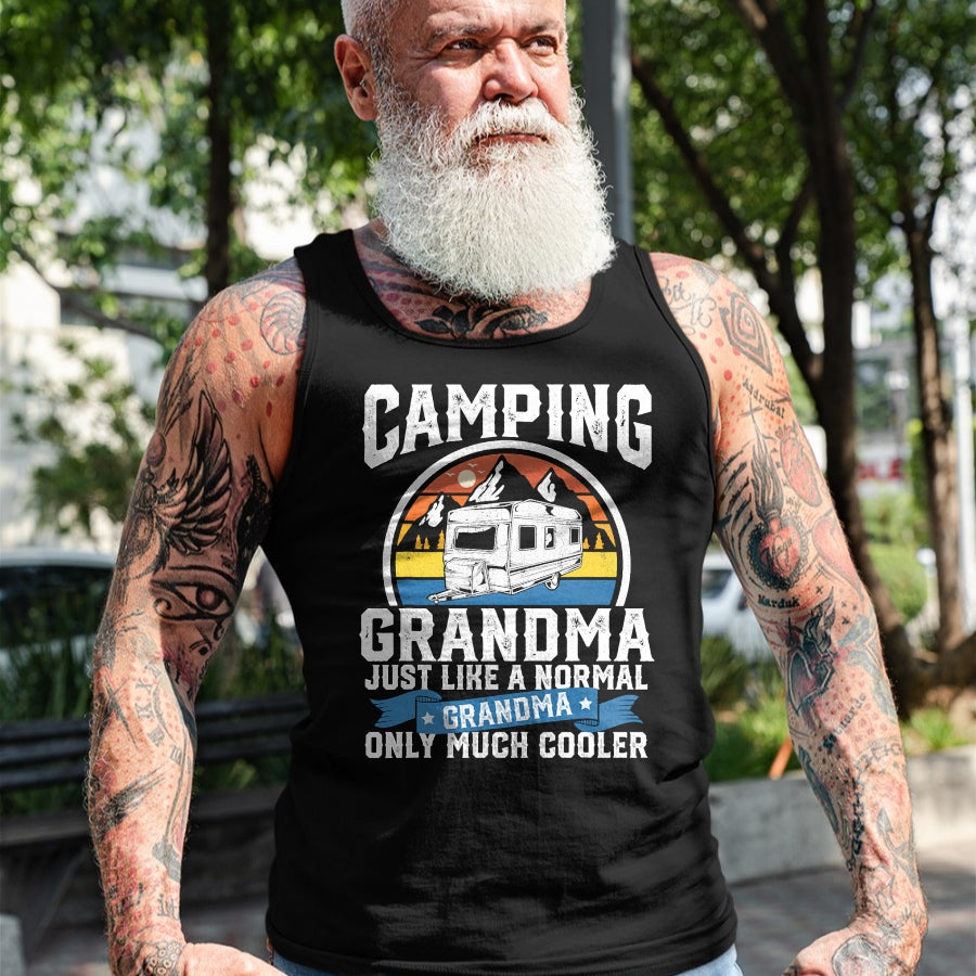 Funny Camping Shirt, Gift For Camping Lover Unisex T-Shirt/Hoodie/Sweatshirt HLT00 - Camping Grandma Funny Camper RV Retro Outdoors Womens Gift T-Shirt