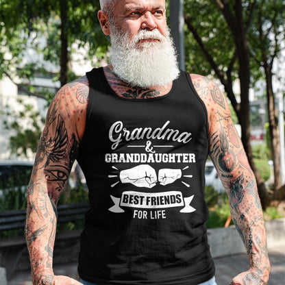 Best Grandma Shirt, Proud Grandma Unisex T-Shirt/Hoodie/Sweatshirt HLT00 - Grandma and granddaughter best friends for life T-Shirt