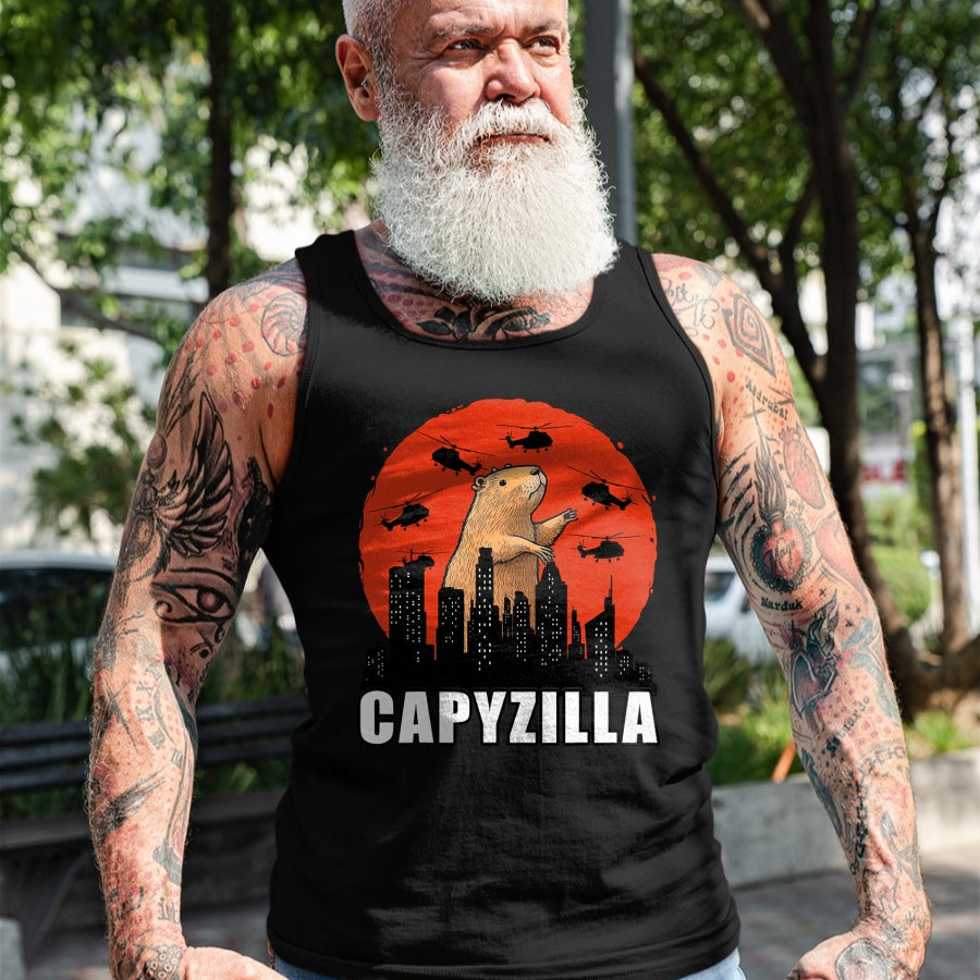 Cute Capybara Shirt, Funny Capybara Unisex T-Shirt/Hoodie/Sweatshirt HLT00 - Capybara Shirt Funny Capybara Rodent Capyzilla Funny T-Shirt