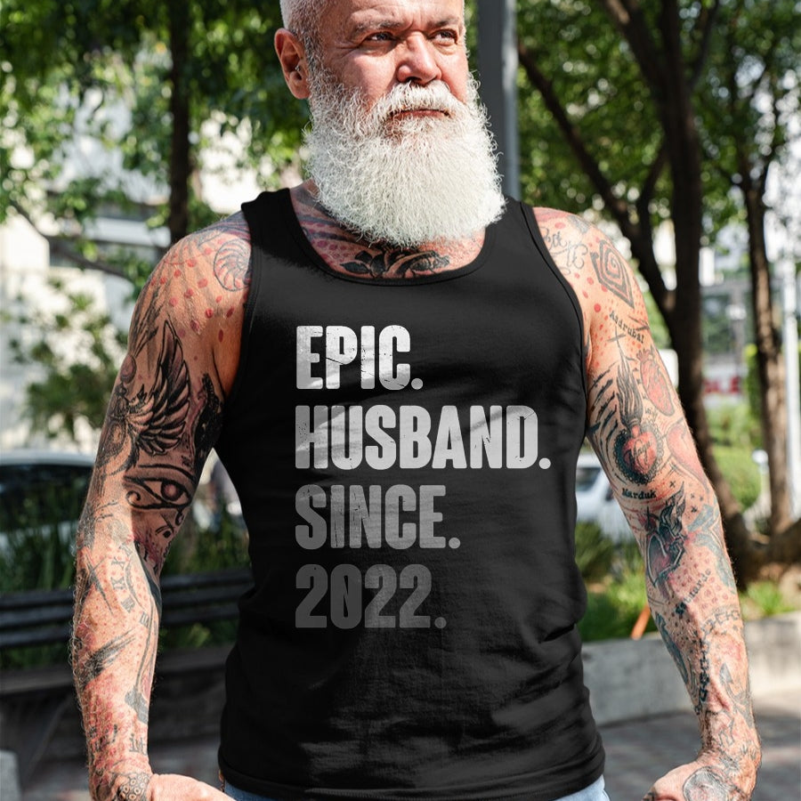 Best Wife Shirt, Wife and Husband Unisex T-Shirt/Hoodie/Sweatshirt HLT00 - 2nd Year Wedding Anniversary Best Epic Husband Since 2022 T-Shirt