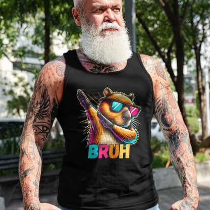 Cute Capybara Shirt, Funny Capybara Unisex T-Shirt/Hoodie/Sweatshirt HLT00 - Funny Dabbing Capy Bruh Teens Youth Kids Meme Rodent Lovers T-Shirt