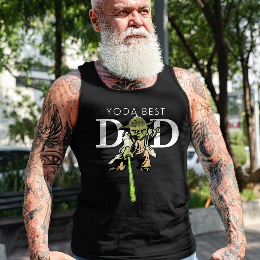 Gift for Dad Shirt, Funny Dad Unisex T-Shirt/Hoodie/Sweatshirt HLT00 – \Star Wars Yoda Lightsaber Best Dad Father_s Day T-Shirt