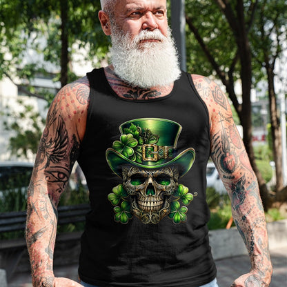 Patrick Day Shirts for Family, Funny Patrick Day shirts, st patrick's day Unisex T-Shirt/Hoodie/Sweatshirt HLT00 - Sugar Skull St Patrick Day of the Dead Lucky Shamrock T-Shirt
