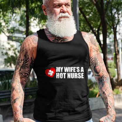 Funny Nurse Shirt, Nurse Unisex T-Shirt/Hoodie/Sweatshirt HLT00 - My Wife Is A Hot Nurse T-Shirt