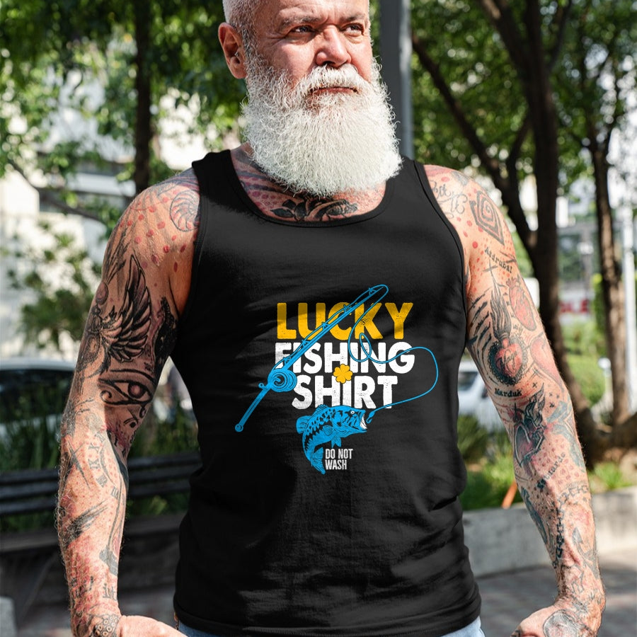 Gift for Dad Shirt, Funny Dad Unisex T-Shirt/Hoodie/Sweatshirt HLT00 – Lucky Fishing Shirt Do Not Wash For A Fisherman T-Shirt