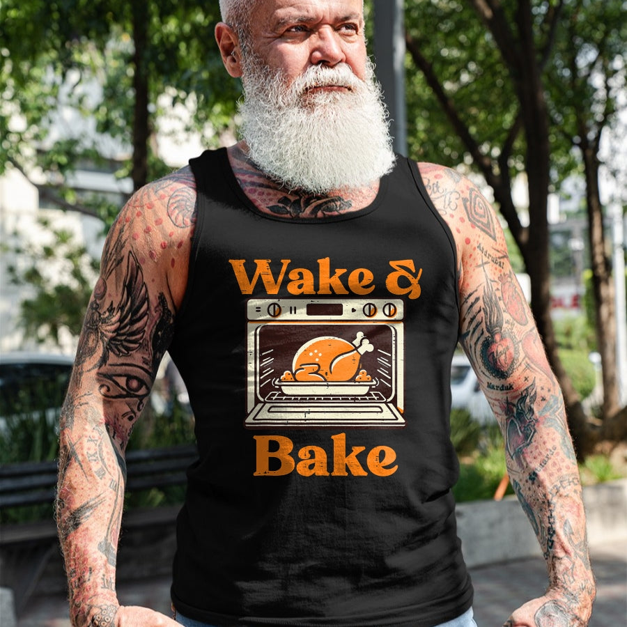 Best Thanksgiving Family Shirt , Funny Thanksgiving UnisexT-Shirt/Hoodie/Sweatshirt HLT00 - Thanksgiving Wake and Bake Funny Turkey Day Dad Men Women T-Shirt
