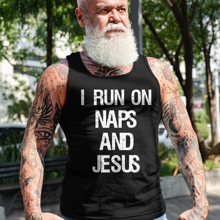 Christian Tee, Christian Faith Unisex T-Shirt/Hoodie/Sweatshirt HLT00 - Funny Run On Nap & Jesus Christ Sayings Christian T-Shirt (1)