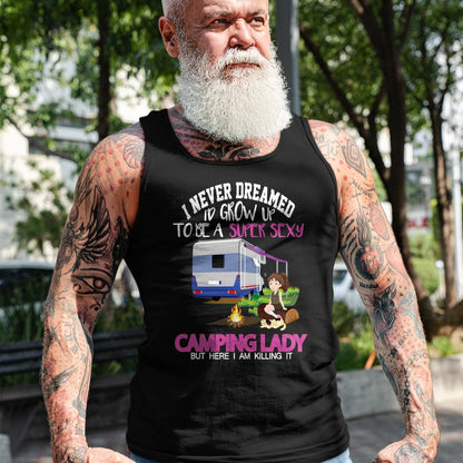 Funny Camping Shirt, Gift For Camping Lover Unisex T-Shirt/Hoodie/Sweatshirt HLT00 - Funny Saying Outdoor Camping Lady Adventure Holiday Women T-Shirt