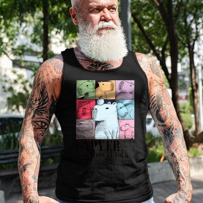 Cute Capybara Shirt, Funny Capybara Unisex T-Shirt/Hoodie/Sweatshirt HLT00 - Capyeras Funny Cute Capybara Color Concert Tour Cute Animals T-Shirt
