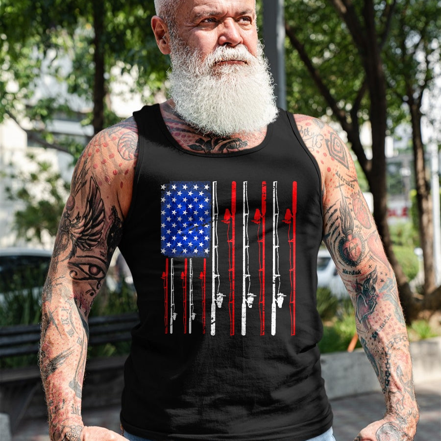 Funny Fishing Shirt, Gift For Fishing Lover Unisex T-Shirt/Hoodie/Sweatshirt HLT00 - Fishing Shirt American Flag Shirt Fishing T-Shirt