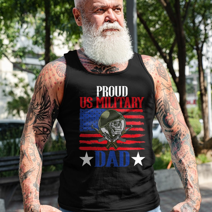 Gift for Dad Shirt, Funny Dad Unisex T-Shirt/Hoodie/Sweatshirt HLT00 – Mens Proud US Military Dad Proud Army Dad Father_s Day Gift T-Shirt