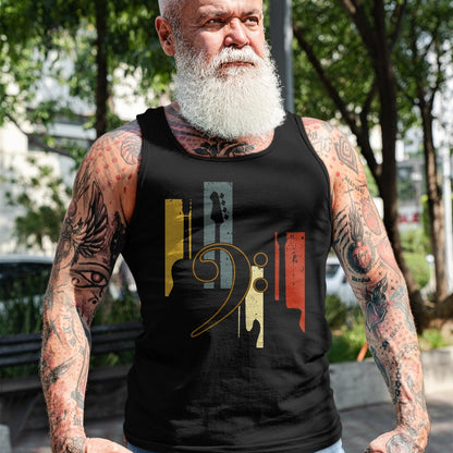 Guitar Lover Shirt, Funny Guitar UnisexT-Shirt/Hoodie/Sweatshirt HLT00 - Bass Clef Vintage Bass Guitar Players Music Vintage Guitar T-Shirt