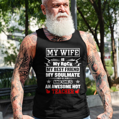 Best Wife Shirt, Wife and Husband Unisex T-Shirt/Hoodie/Sweatshirt HLT00 - Mens My Wife Is My Best Friend Awesome Hot Teacher Funny Husband T-Shirt