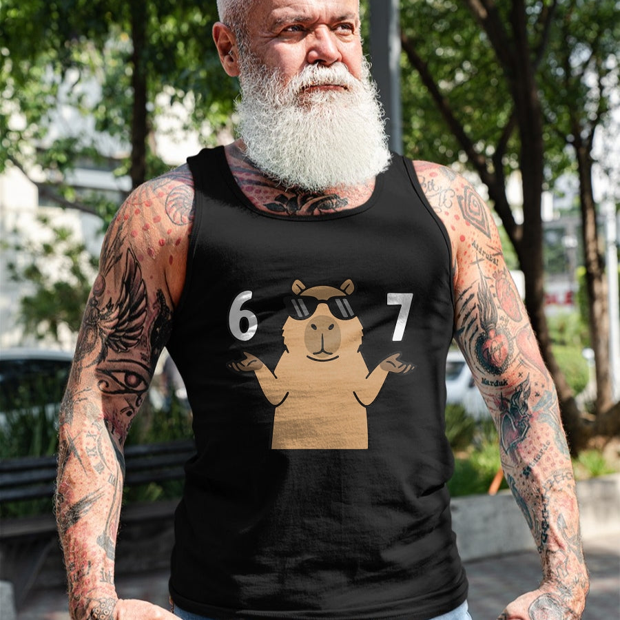 Cute Capybara Shirt, Funny Capybara UnisexT-Shirt/Hoodie/Sweatshirt HLT00 - 67 Meme Capybara Shirt 6 7 Hand Gesture Kids Slang Six Seven T-Shirt