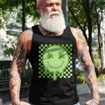 Patrick Day Shirts for Family, Funny Patrick Day shirts, st patrick's day Unisex T-Shirt/Hoodie/Sweatshirt HLT00 - Retro Groovy St Patrick Day Hippie Shamrock Funny Matching T-Shirt