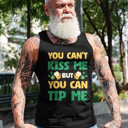 Patrick Day Shirts for Family, Funny Patrick Day shirts, st patrick's day Unisex T-Shirt/Hoodie/Sweatshirt HLT00 - You Cant Kiss Me But You Can Tip Me St Patrick Day Bartender T-Shirt (1)