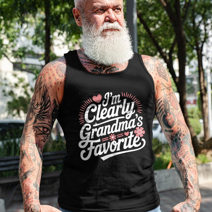Best Grandma Shirt, Proud Grandma Unisex T-Shirt/Hoodie/Sweatshirt HLT00 - I'm Clearly Grandma's Favorite, Granddaughter Grandma T-Shirt