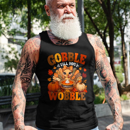 Best Thanksgiving Family Shirt , Funny Thanksgiving UnisexT-Shirt/Hoodie/Sweatshirt HLT00 - Gobble Till You Wobble Retro Funny Turkey Thanksgiving Women T-Shirt