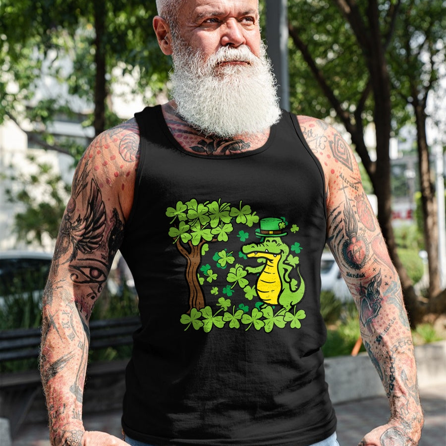 Patrick Day Shirts for Family, Funny Patrick Day shirts, st patrick's day Unisex T-Shirt/Hoodie/Sweatshirt HLT00 - St Patrick Day Alligator Shamrock Saint Pattys Men Women Kid T-Shirt