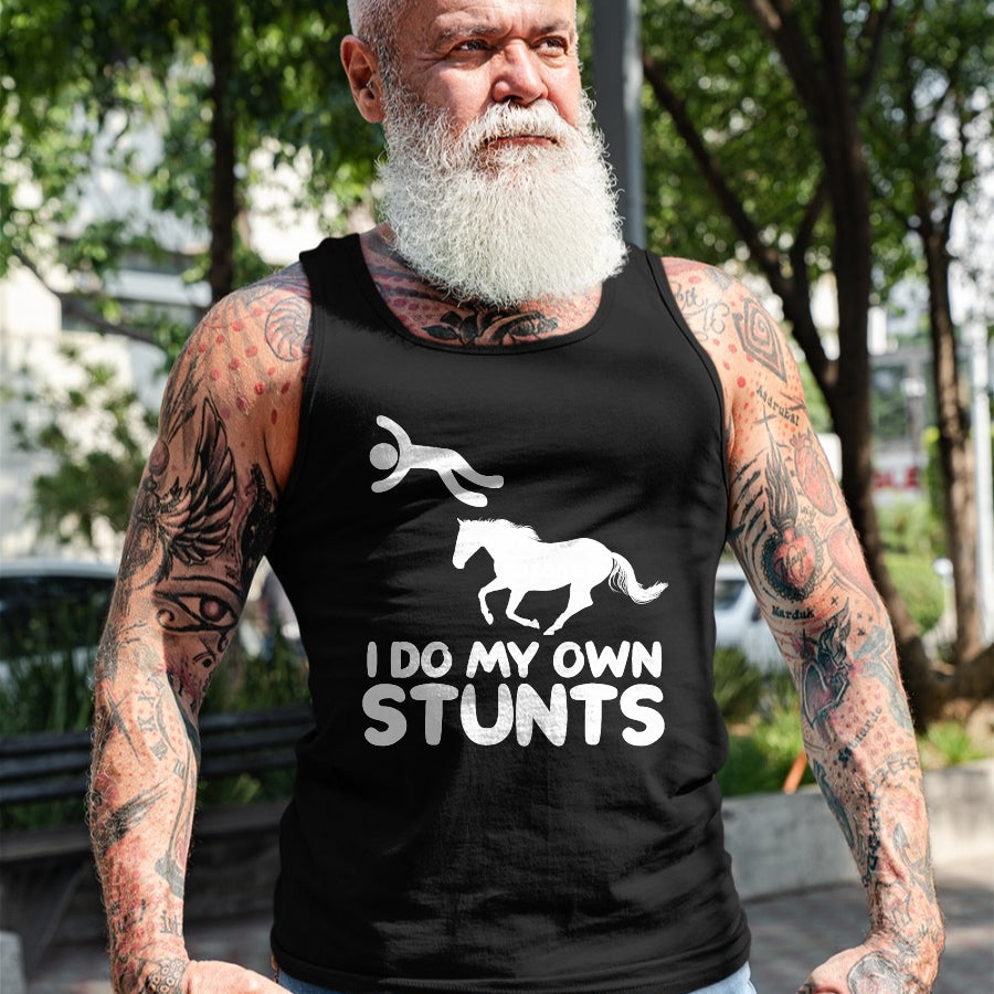 Best Horse Lover Shirt , Funny Horse UnisexT-Shirt/Hoodie/Sweatshirt HLT00 - I Do My Own Stunts Horse Rider Equestrian Horseback Riding T-Shirt