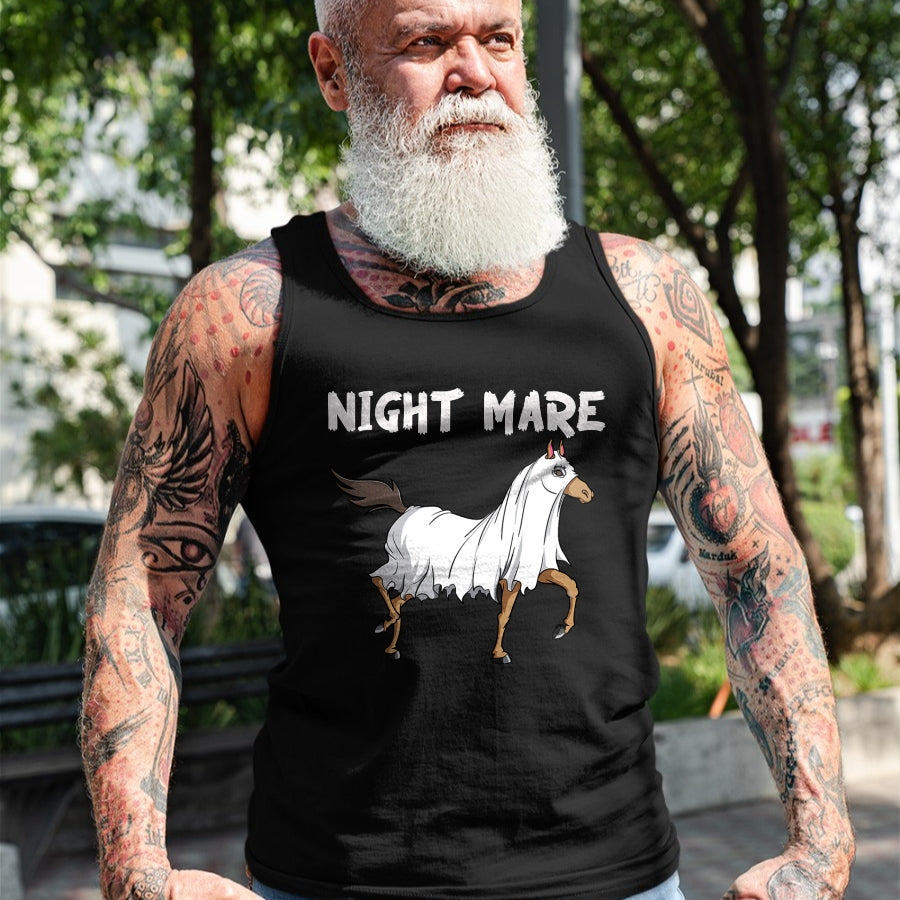 Best Horse Lover Shirt , Funny Horse UnisexT-Shirt/Hoodie/Sweatshirt HLT00 - Horse Ghost Night Mare  Equestrian Horse Lover Halloween T-Shirt