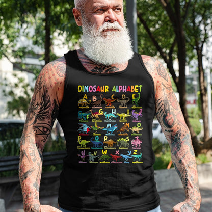 Best Dinosaur Lover Shirt, Funny Dinosaur UnisexT-Shirt/Hoodie/Sweatshirt HLT00 - Types of Dinosaurs Alphabet A-Z ABC Dino Identification T-Shirt