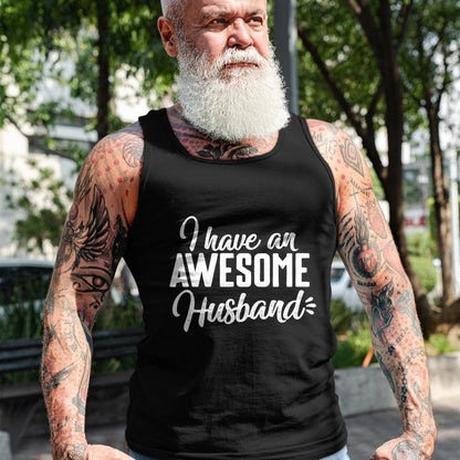 Best Wife Shirt, Wife and Husband Unisex T-Shirt/Hoodie/Sweatshirt HLT00 - Cute Gifts For Wife - I Have an Awesome Husband T-Shirt