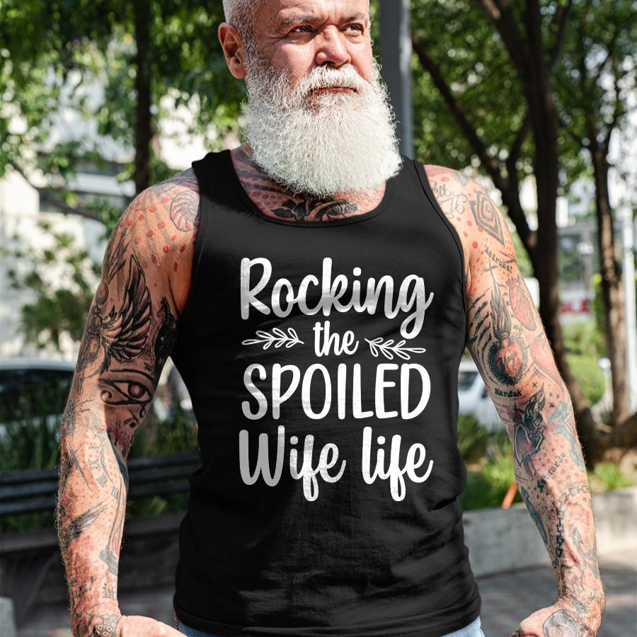 Best Wife Shirt, Wife and Husband Unisex T-Shirt/Hoodie/Sweatshirt HLT00 - Gift for wife T shirt, spoiled wife   Funny Spoiled Wife Art For Women Girls Husband Spoiled Wife Pu (1)